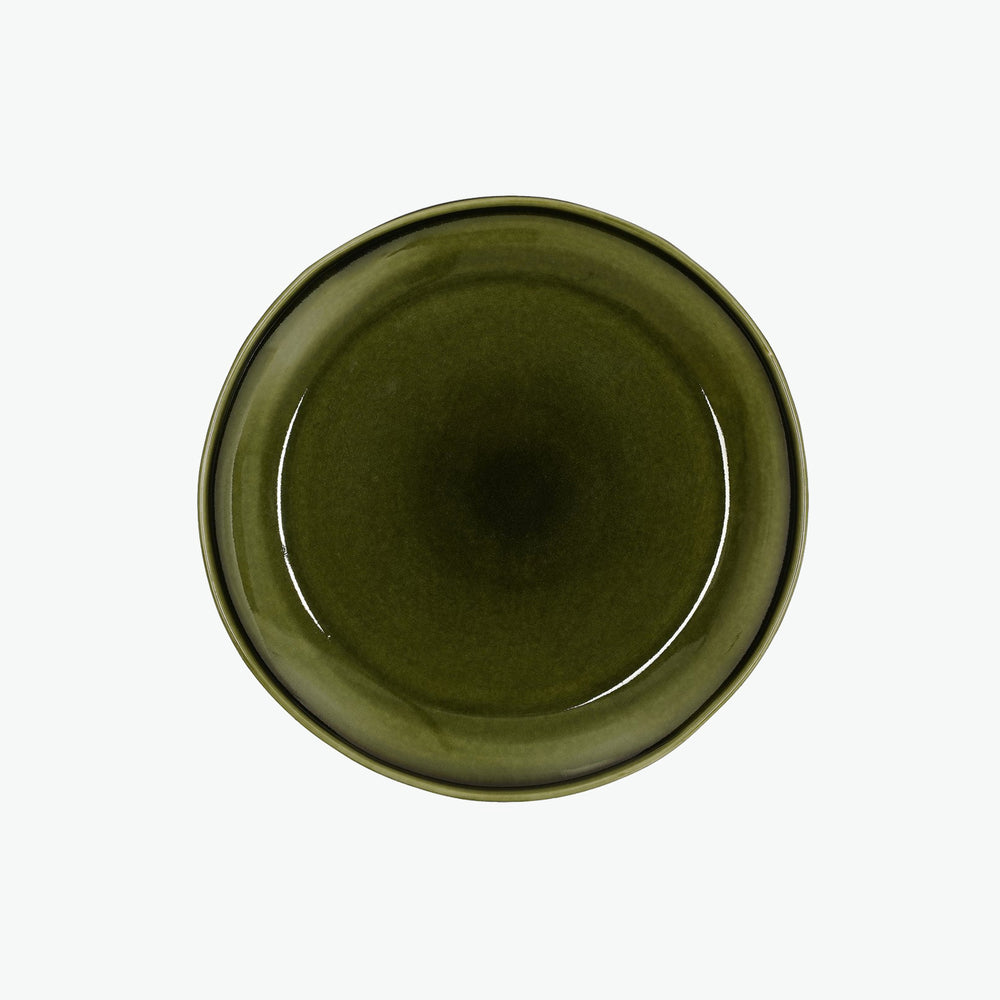 Rhea dinerbord - keramiek - groen
